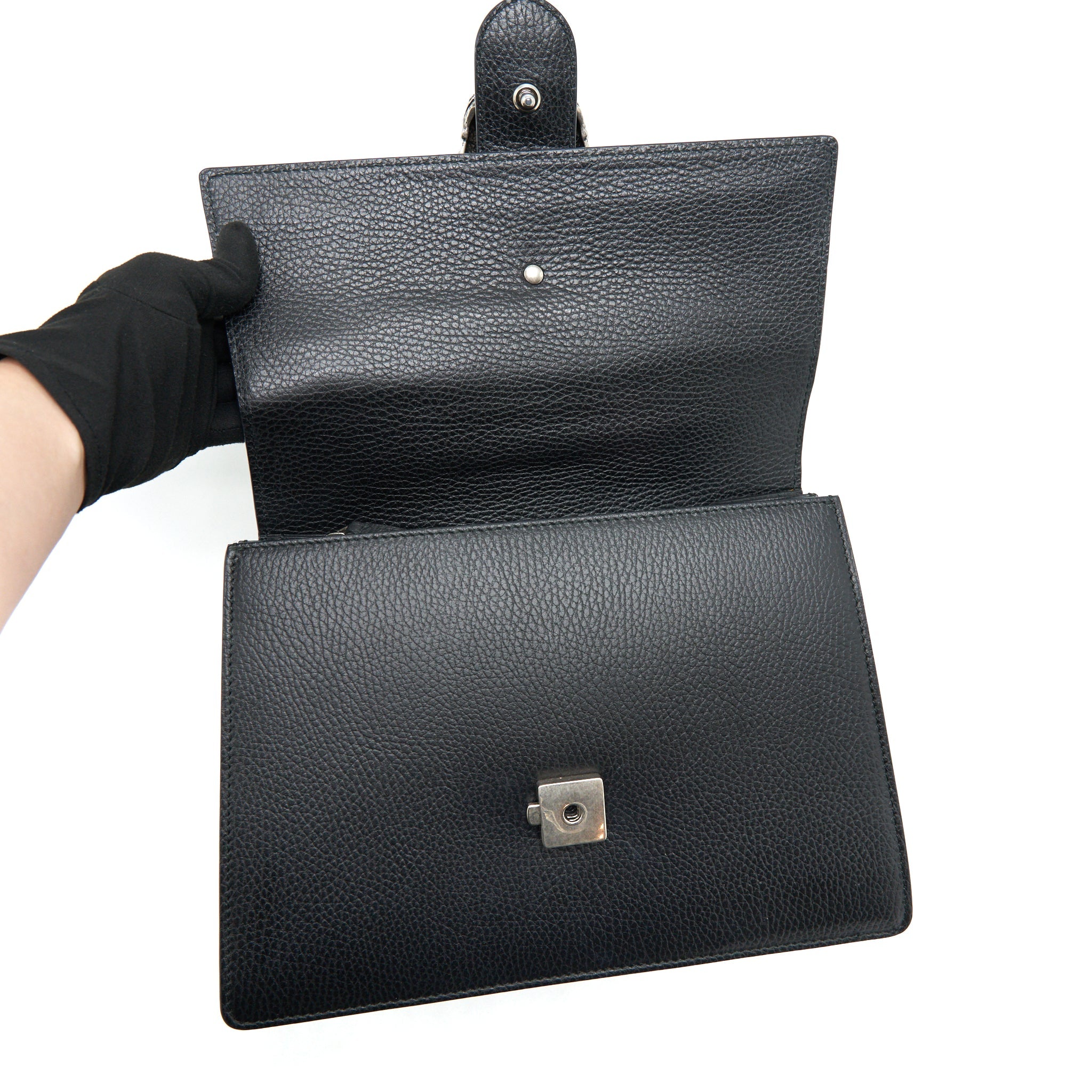 GUCCI BAMBOO 1947 DIONYSUS TOP HANDLE BAG BLACK