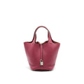 HERMES PICOTIN LOCK 18 DARK RED