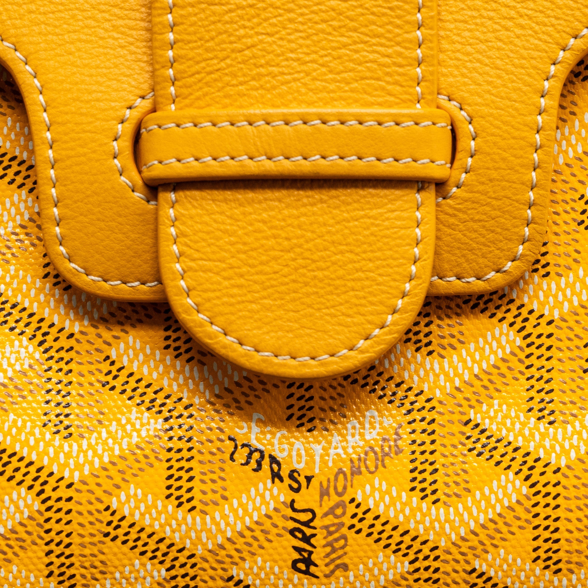GOYARD MINI SAIGON CANVAS YELLOW SHW