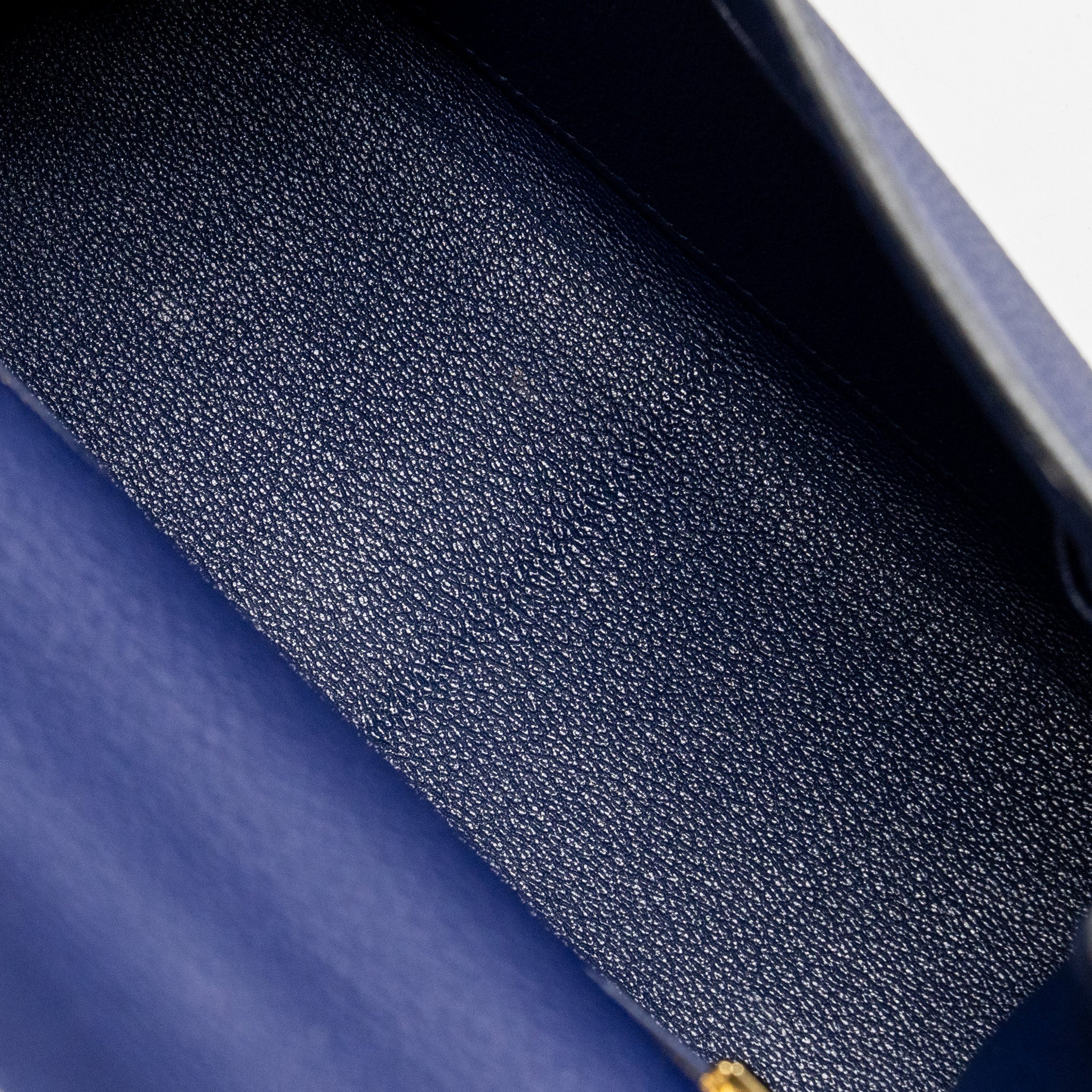 HERMES KELLY 25 TOGO BLUE GHW
