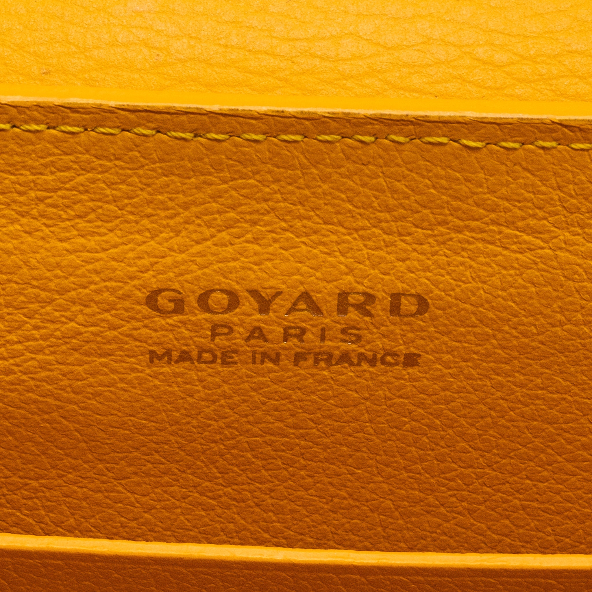 GOYARD MINI SAIGON CANVAS YELLOW SHW