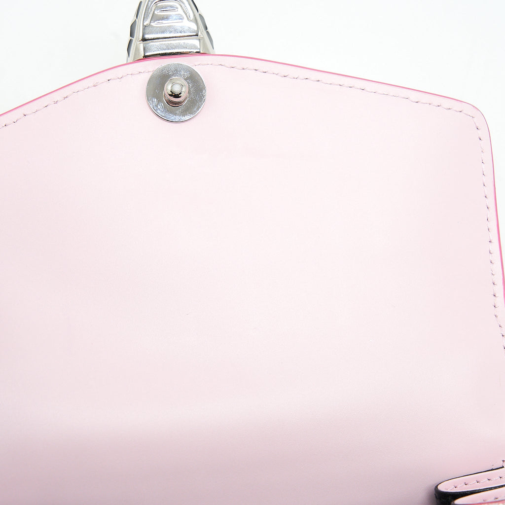 BVLGARI SERPENTI FOREVER BAG ROSA DI FRANCIA CRYSTAL GALUCHAT