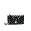 CHANEL MEDIUM CLASSIC DOUBLE FLAP CAVIAR IN BLACK GHW