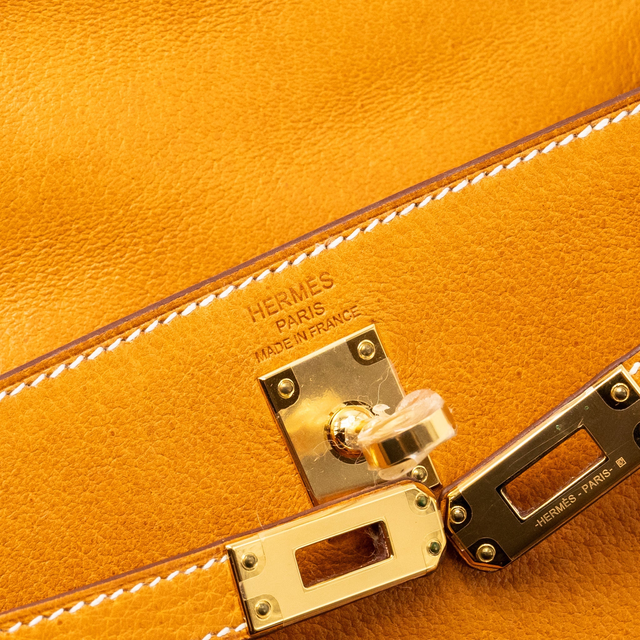 HERMES KELLY 25 PEAU DE PORC TOFFEE GHW