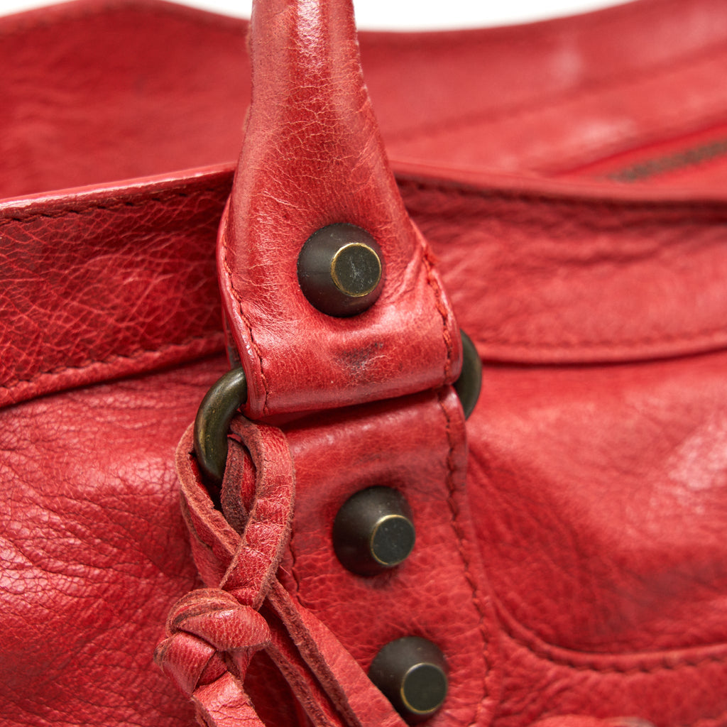BALENCIAGA CLASSIC CITY BAG RED