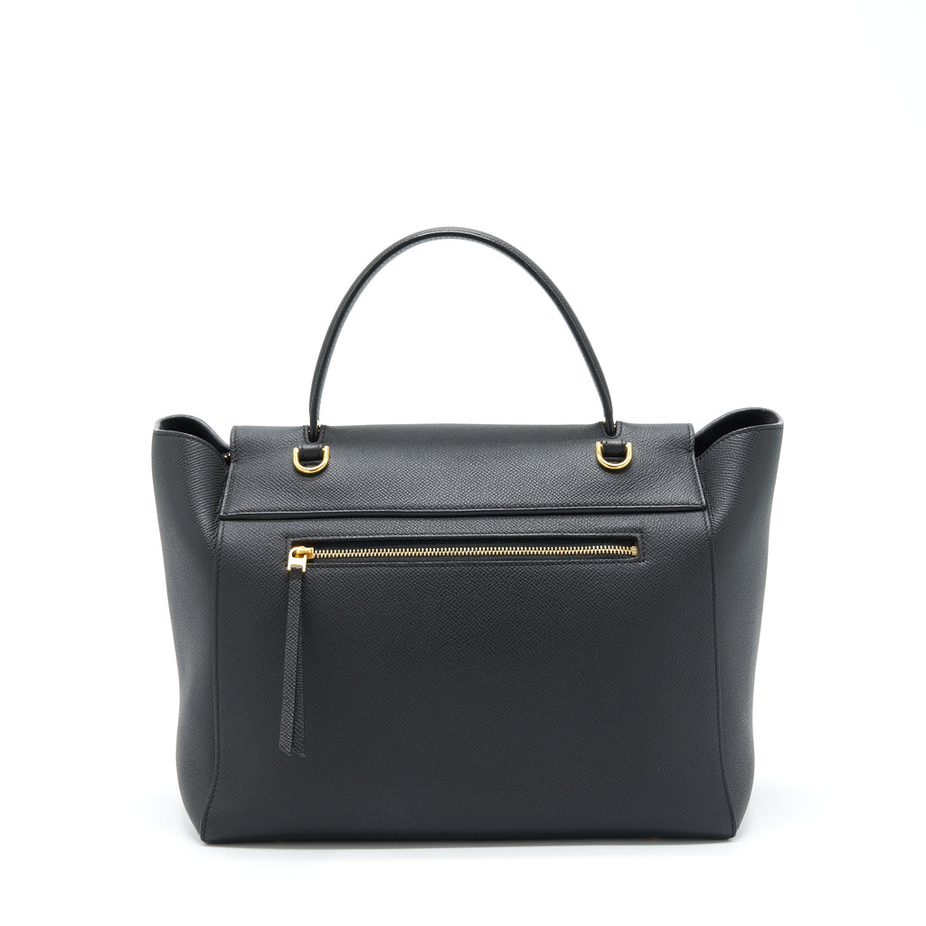 CELINE MINI BELT BAG GRAINED CALFSKIN BLACK GHW