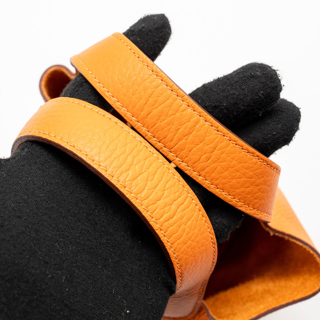 HERMES PICOTIN 18 LOCK BAG CLEMENCE ORANGE SHW