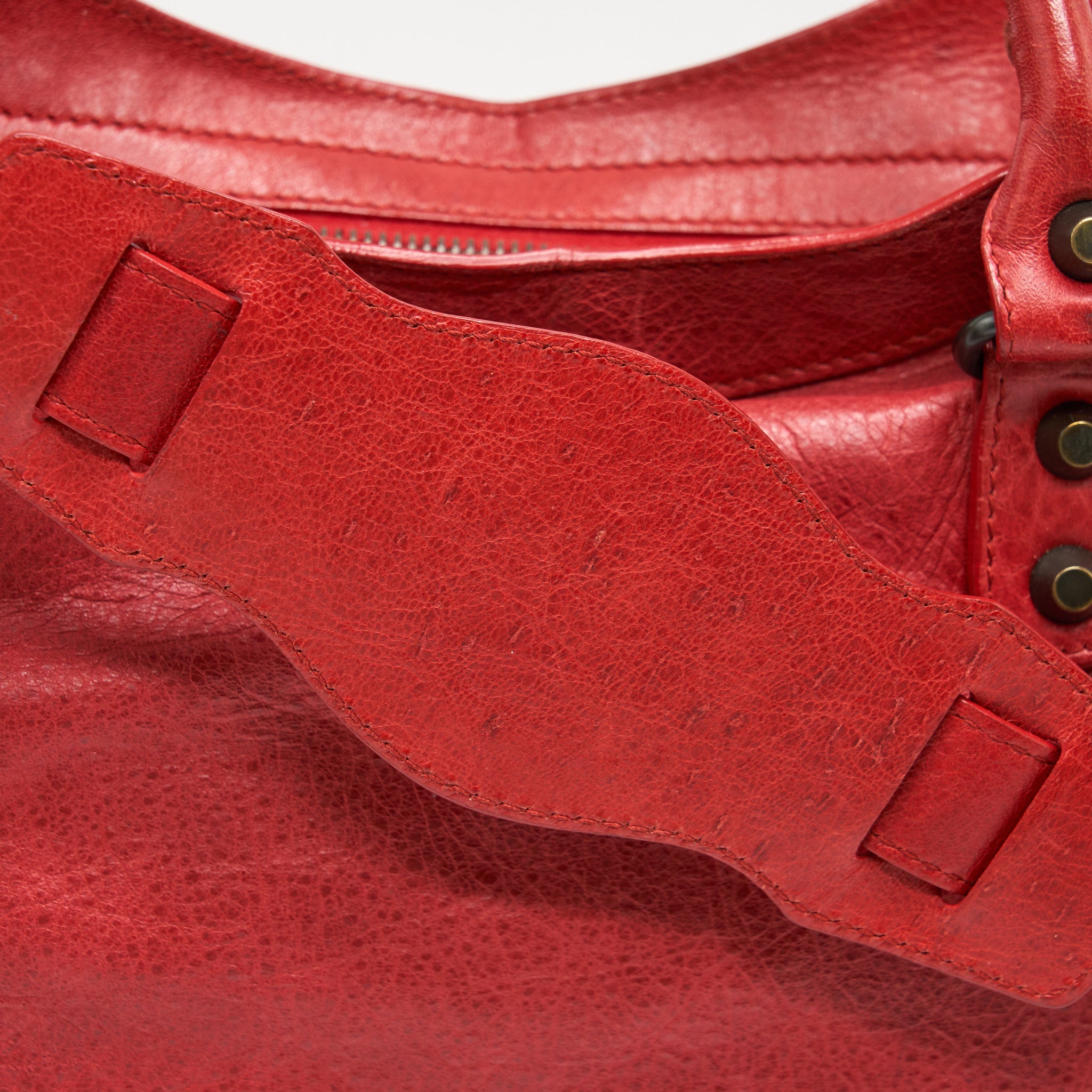 BALENCIAGA CLASSIC CITY BAG RED