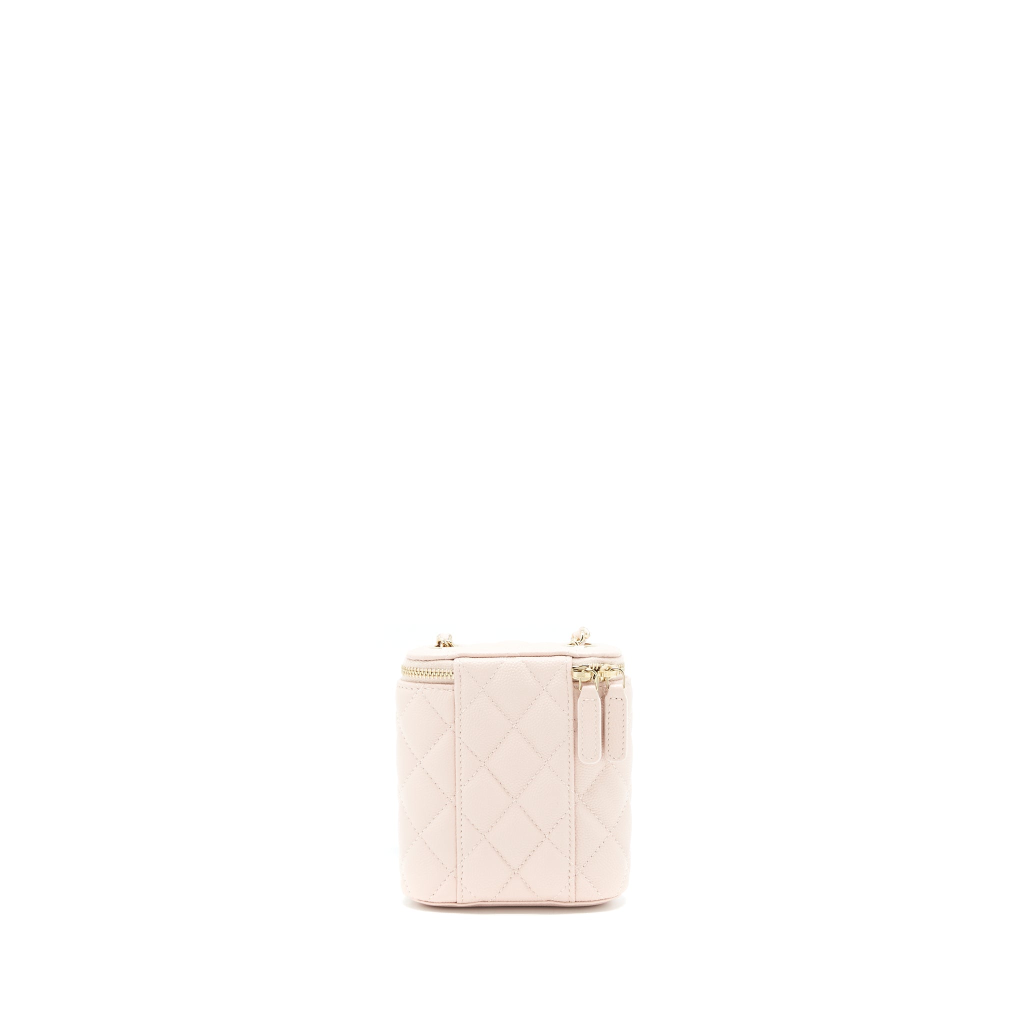 CHANEL 21C VERTICAL VANITY ON CHAIN CAVIAR LIGHT PINK LGHW