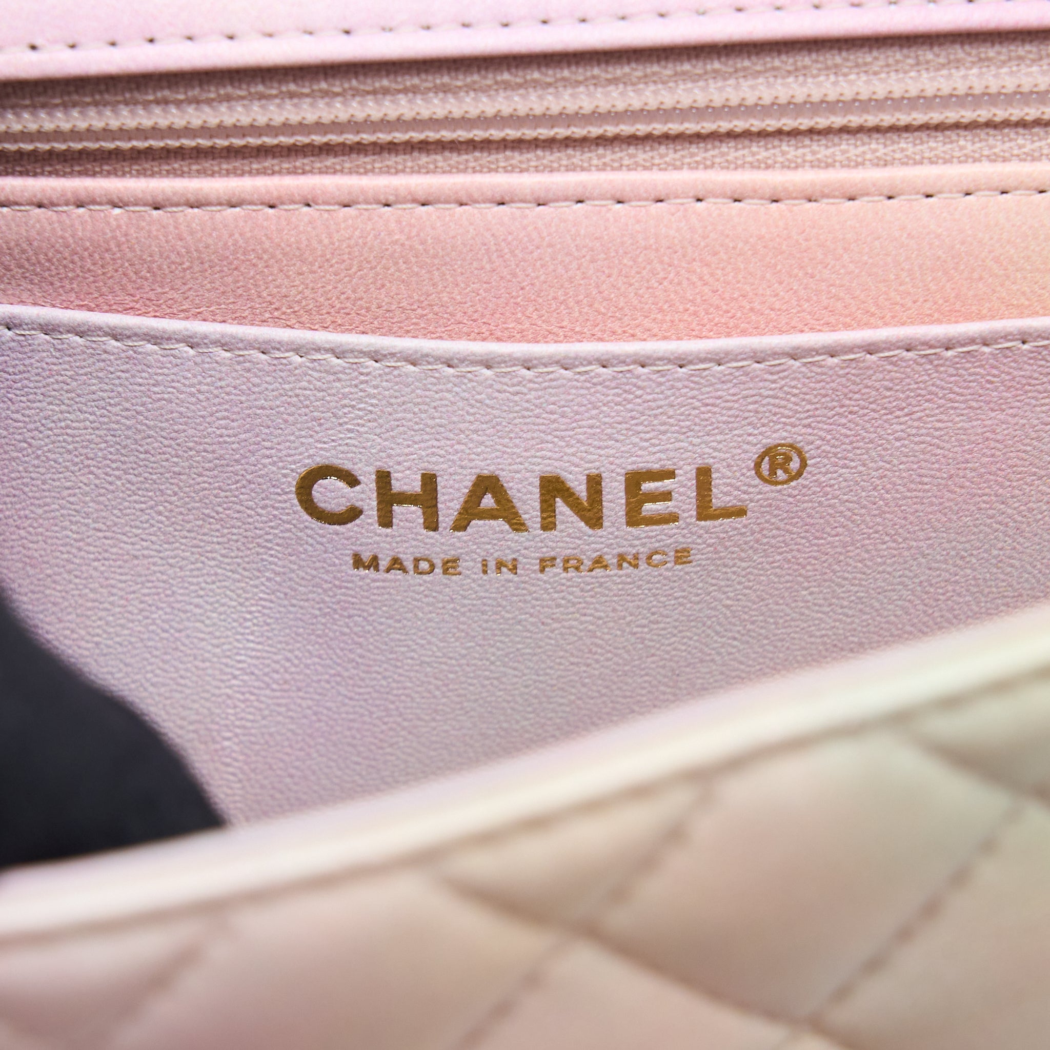 CHANEL TOP HANDLE MINI RECTANGULAR FLAP OMBRÉ MULTICOLOUR LAMBSKIN GHW (MICROCHIP)