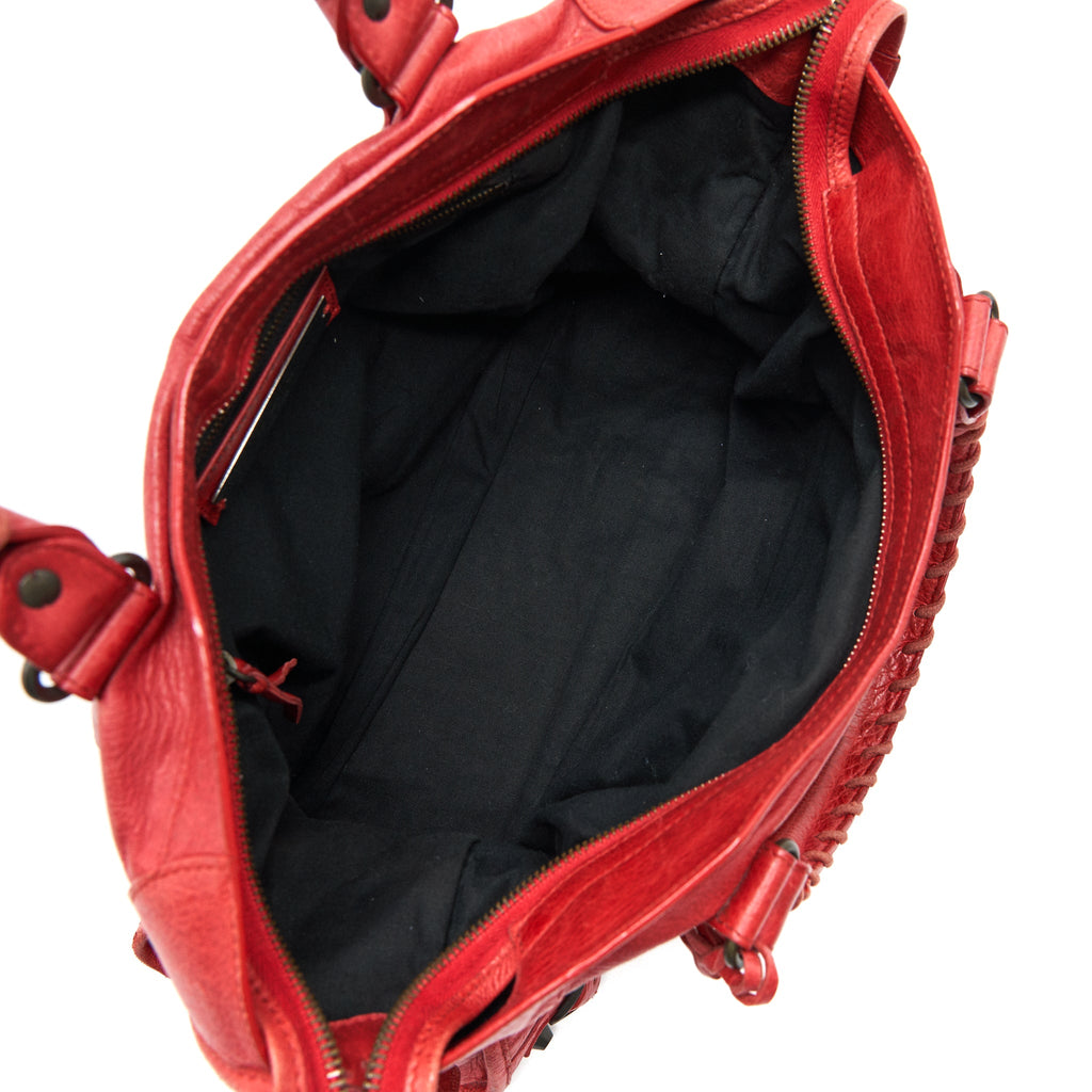 BALENCIAGA CLASSIC CITY BAG RED