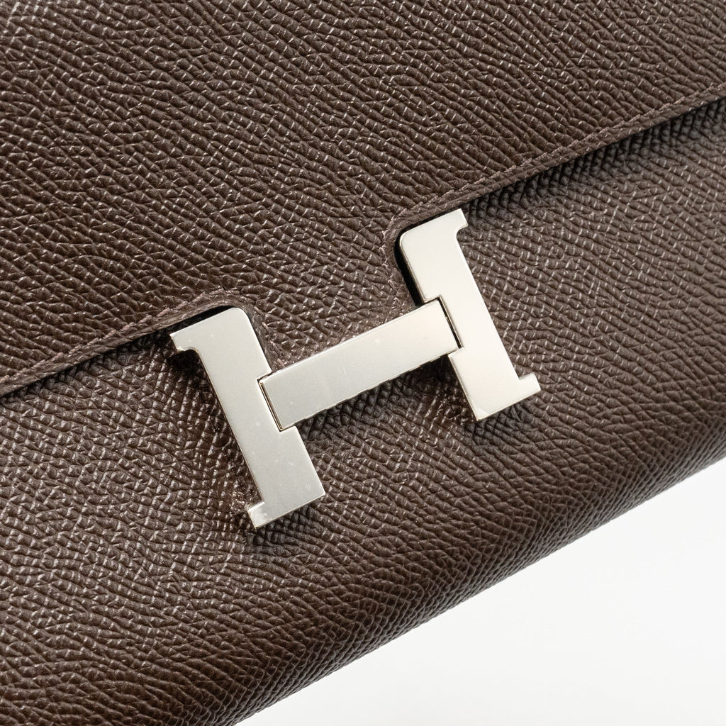 HERMES CONSTANCE TO GO EPSOM CHOCOLATE SHW