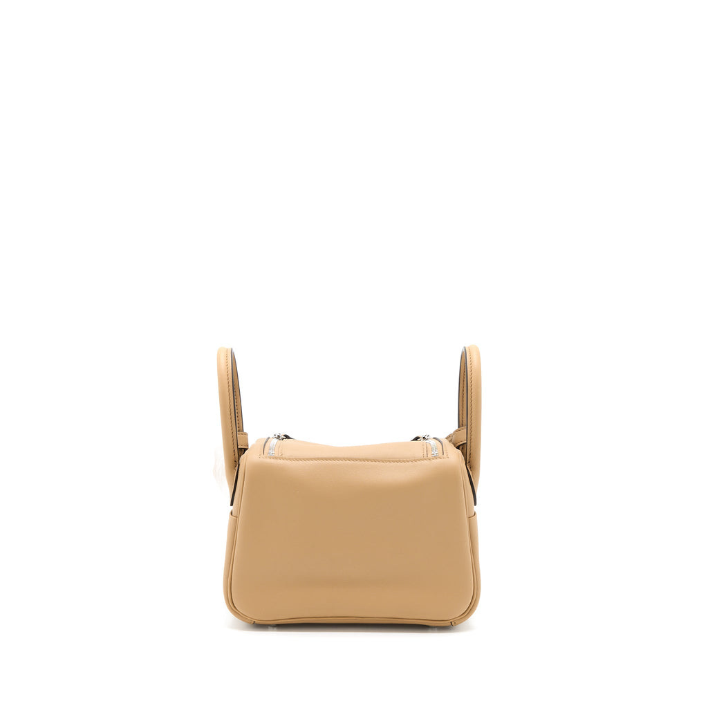 HERMES MINI LINDY SWIFT CHAI / MAUVE SYLVESTRE SHW