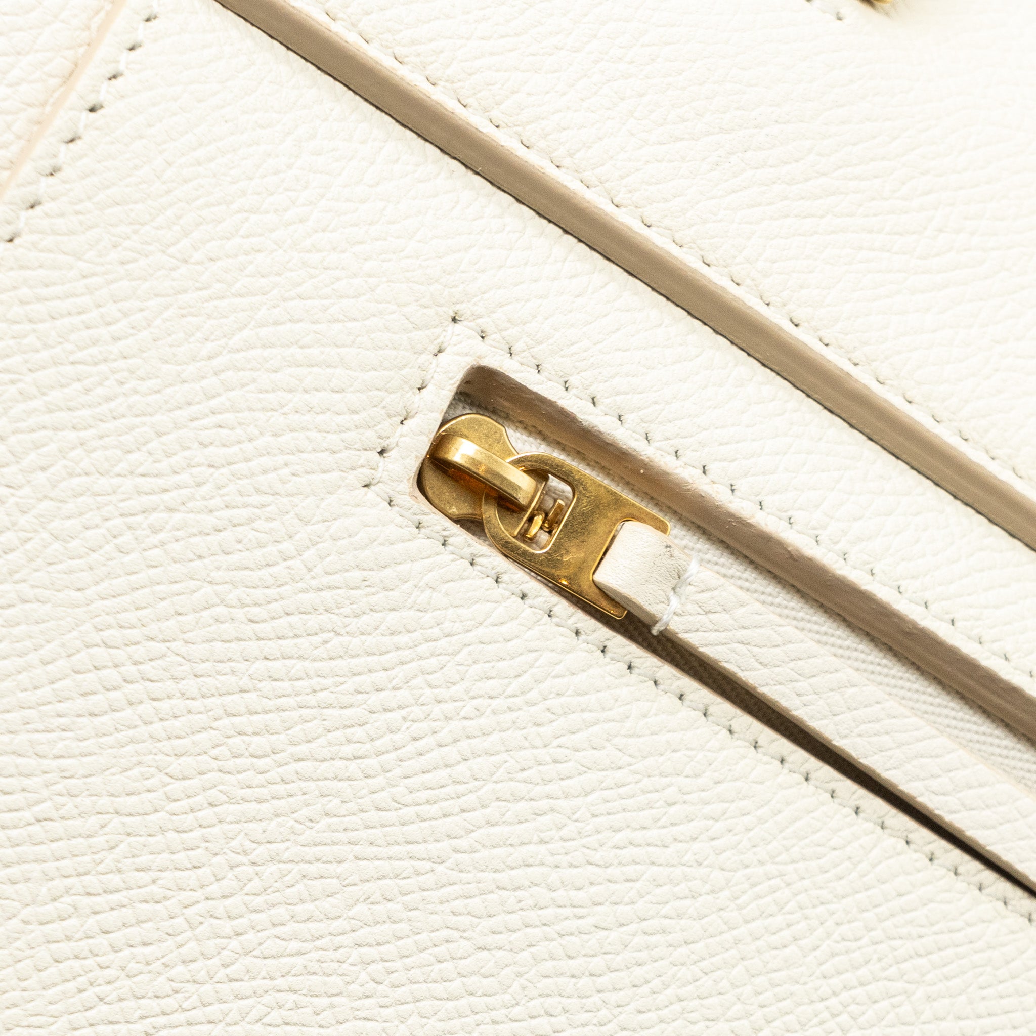 CELINE MINI BELT BAG GRAINED CALFSKIN WHITE GHW