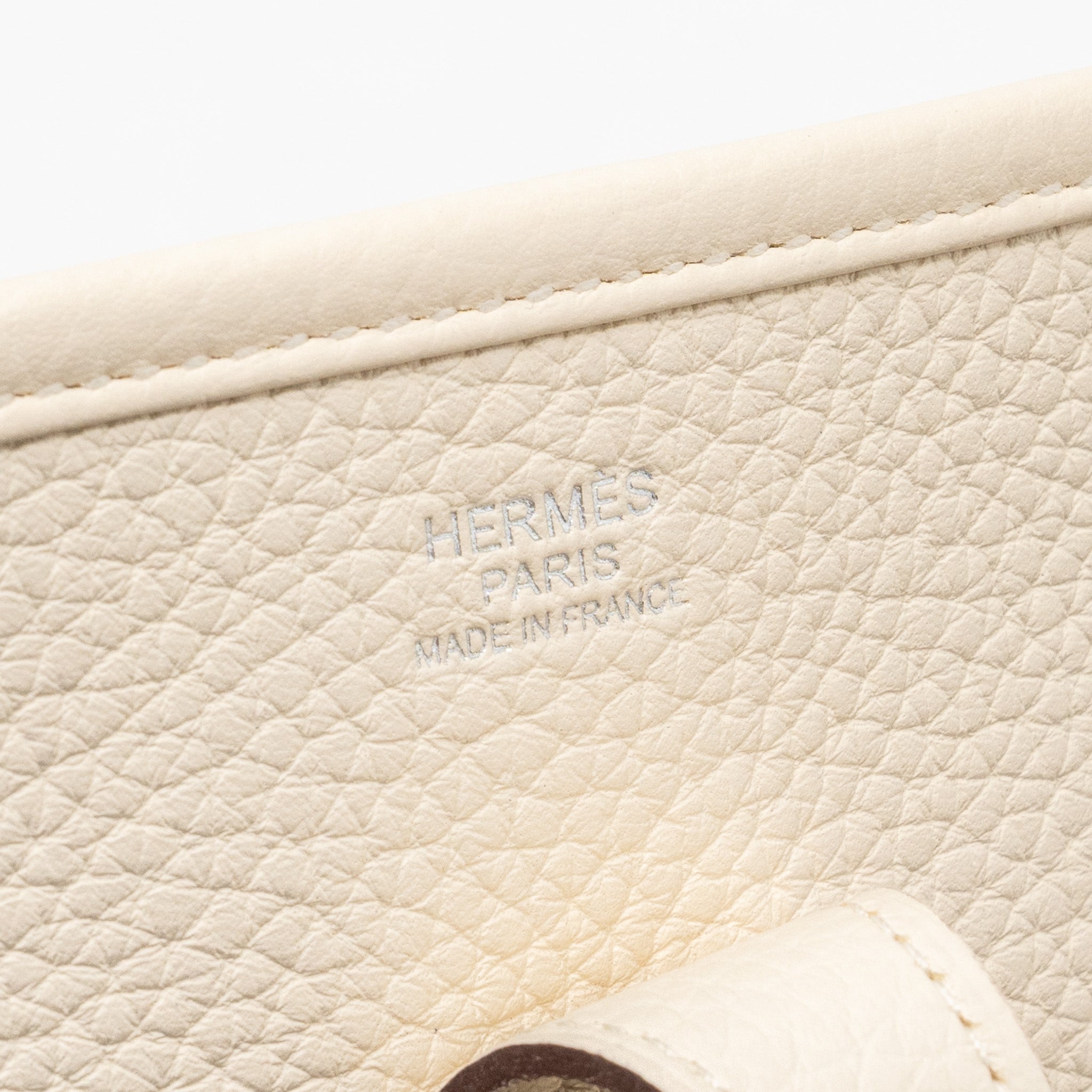 HERMES EVELYNE 29 CLEMENCE NATA WITH MULTICOLOUR STRAP SHW