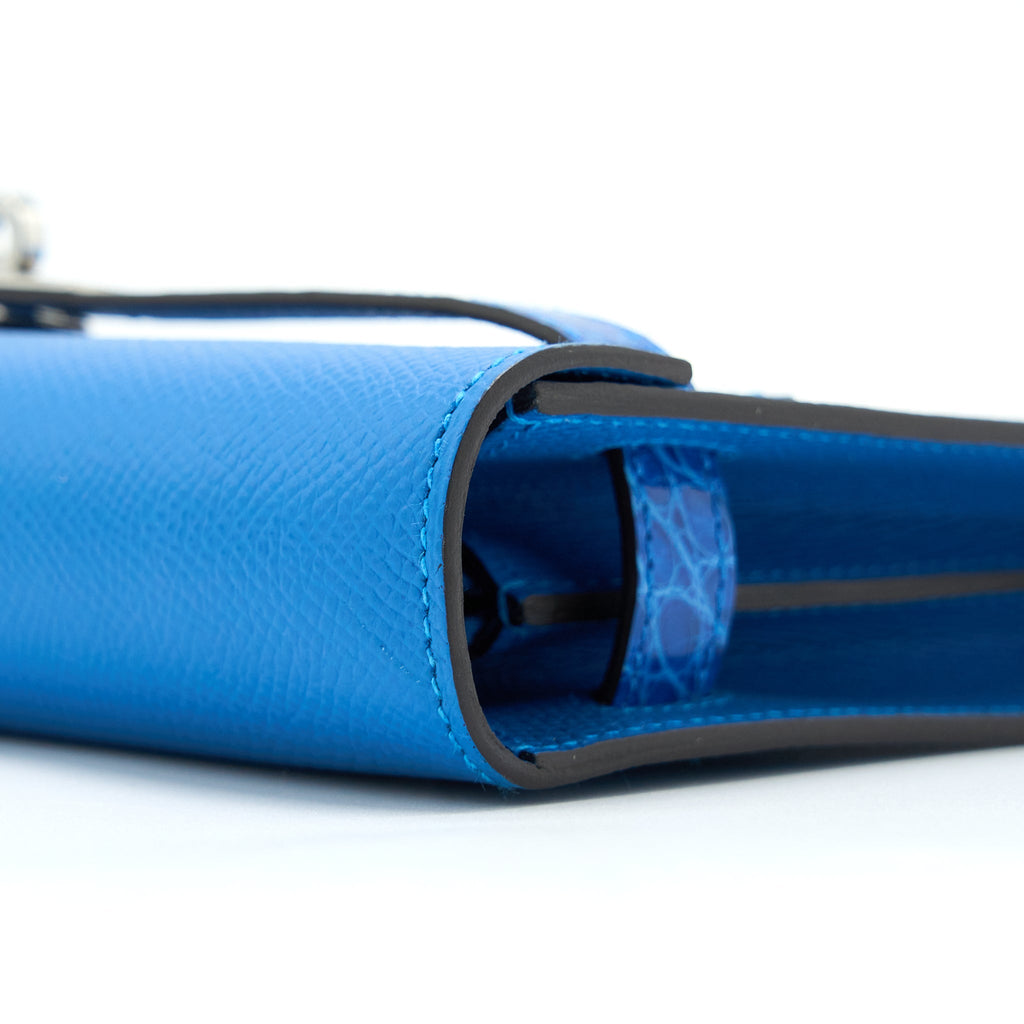 HERMES KELLY TO GO TOUCH EPSOM/ALLIGATOR MYKONOS/BLEU ZELLIGE SHW