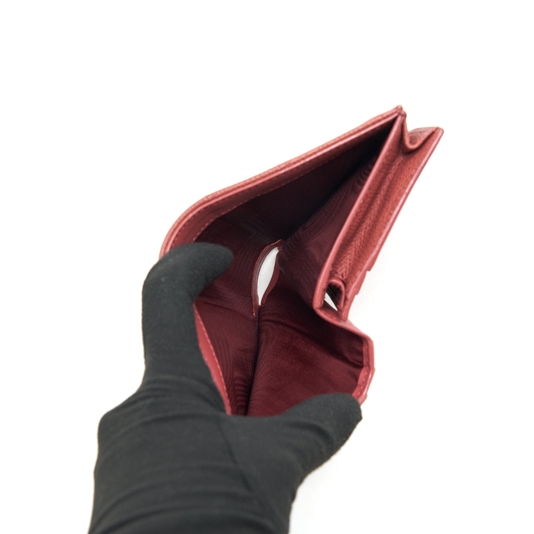 DIOR DIORAMA SMALL WALLET DARK PINK LGHW