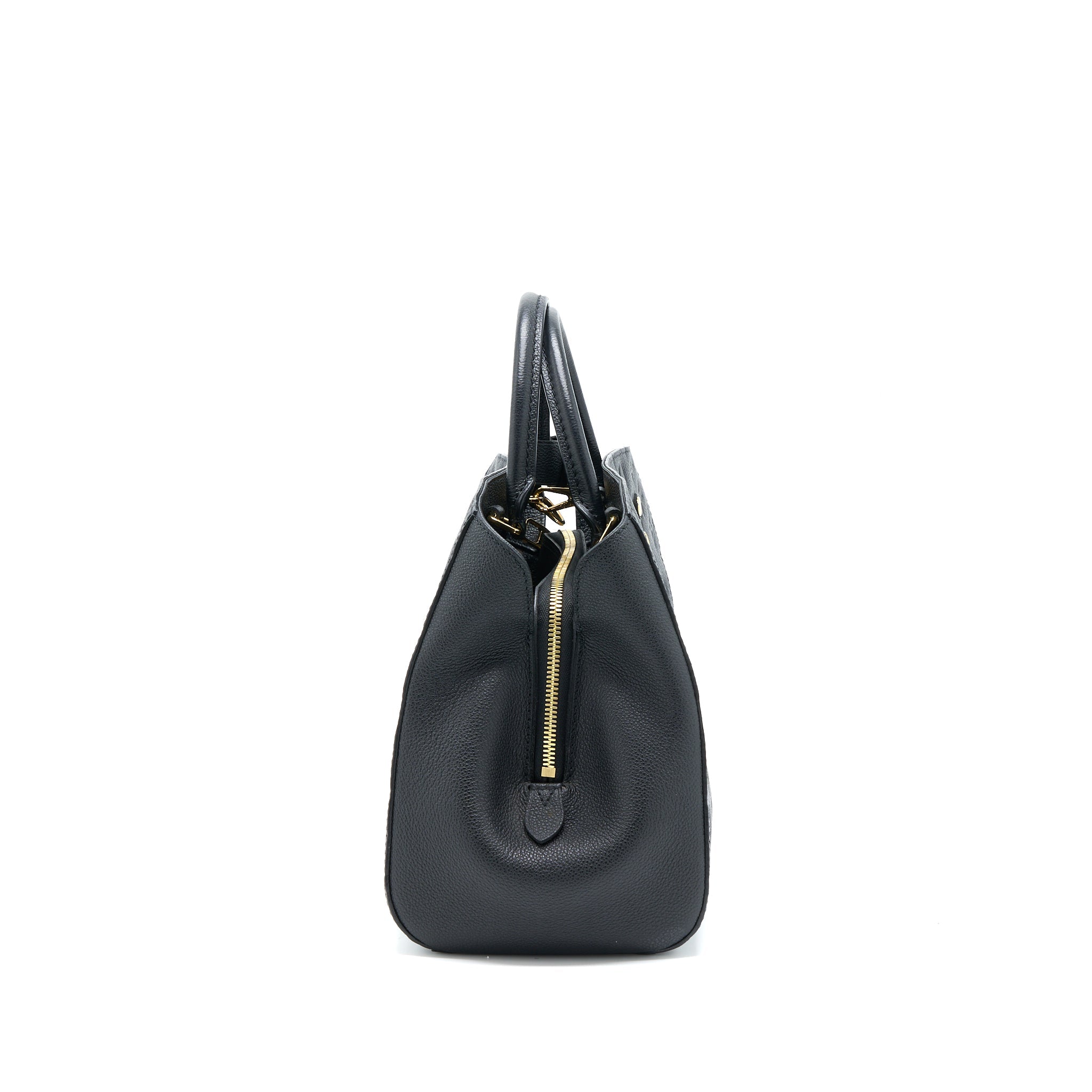 LOUIS VUITTON MONTAIGNE MM MONOGRAM EMPREINTE BLACK GHW