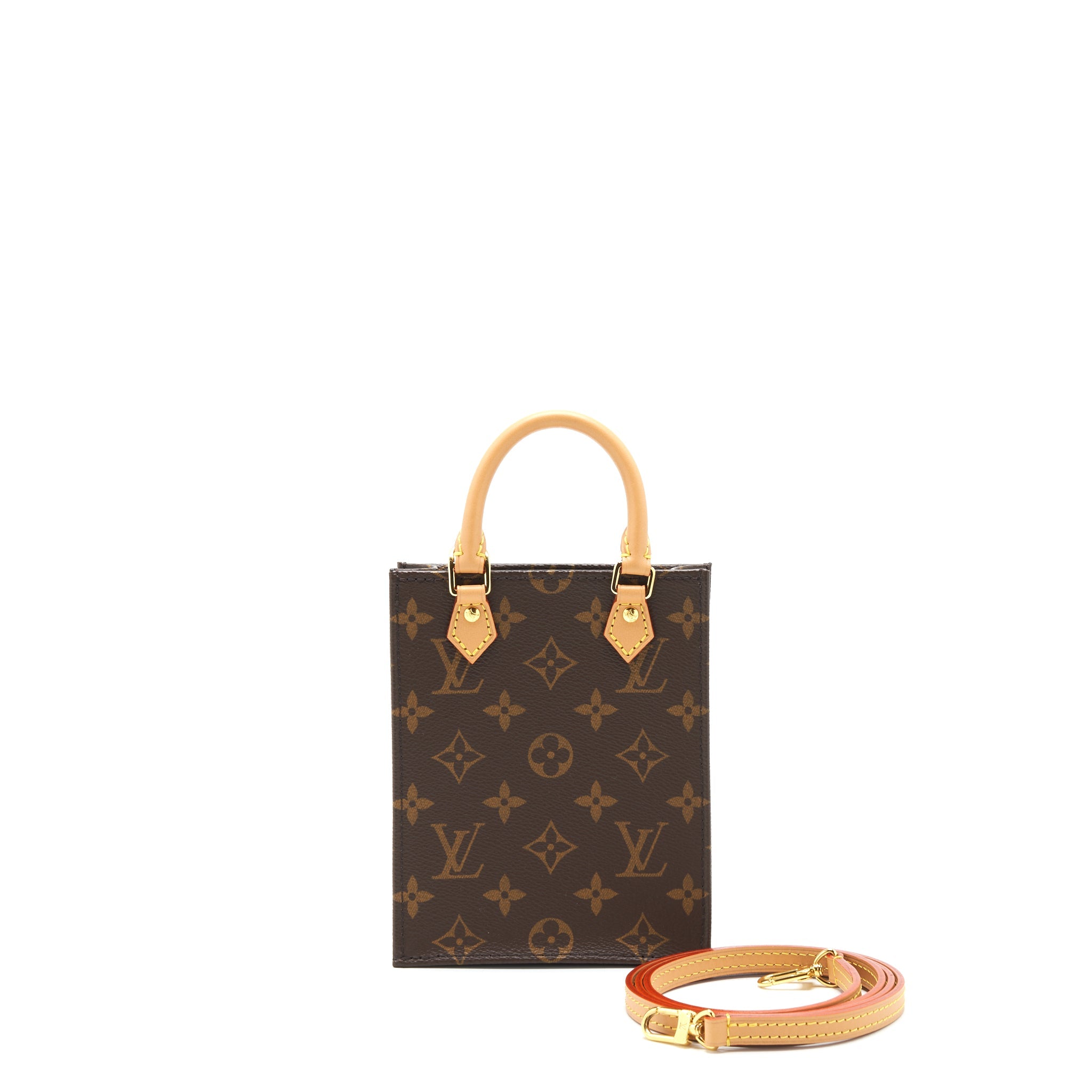 LOUIS VUITTON PETIT SAC PLAT MONOGRAM CANVAS