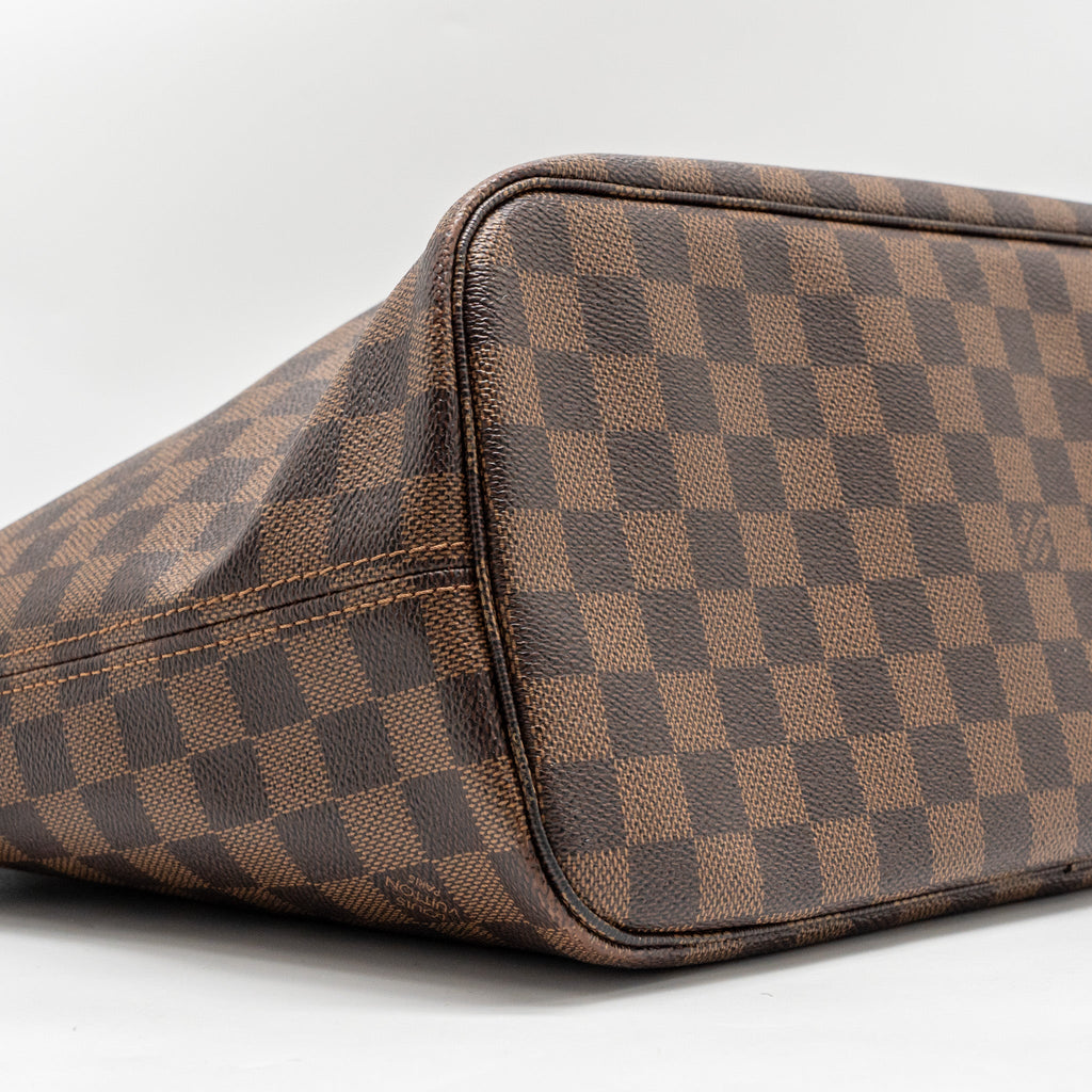 LOUIS VUITTON NEVERFULL MM DAMIER EBENE CANVAS GHW