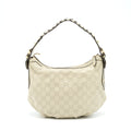 GUCCI GG SUPREME PRINT BAG LIGHT GREY GHW