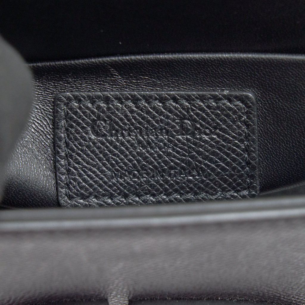 DIOR 30 MONTAIGNE BOX BAG IN GRAINED CALFSKIN SO BLACK
