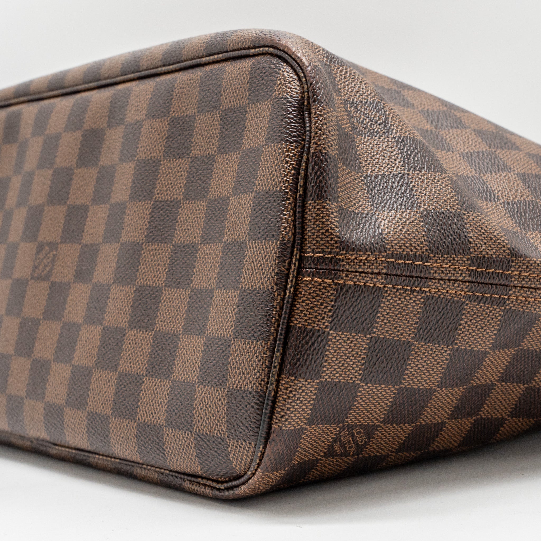 LOUIS VUITTON NEVERFULL MM DAMIER EBENE CANVAS GHW