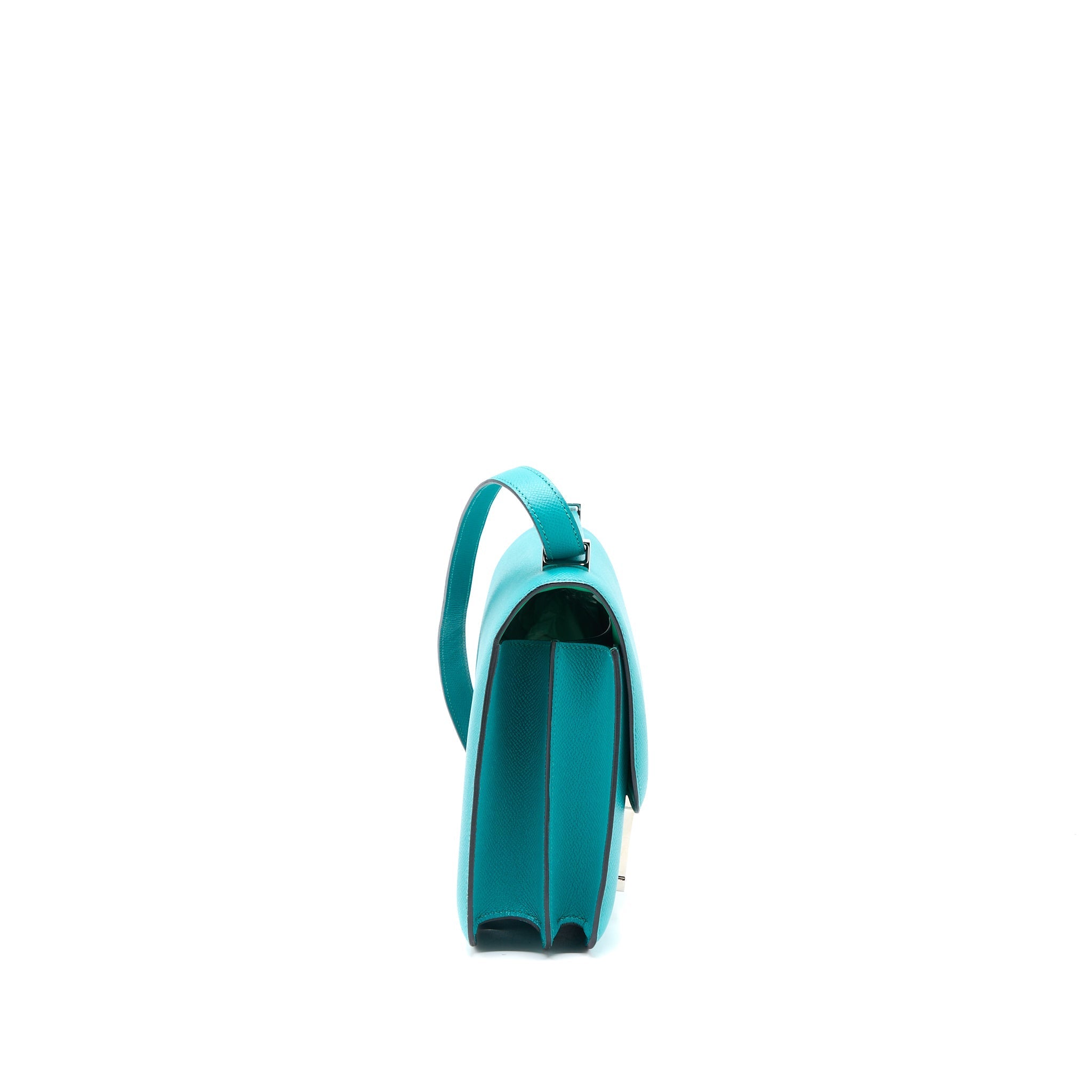 HERMES CONSTANCE 24 EPSOM 7F BLUE PAON/6W MENTHE ENAMEL HARDWARE