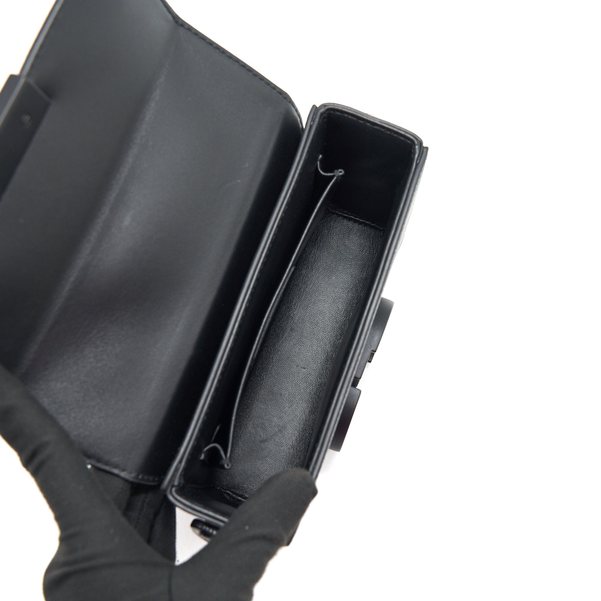DIOR 30 MONTAIGNE BOX BAG IN GRAINED CALFSKIN SO BLACK