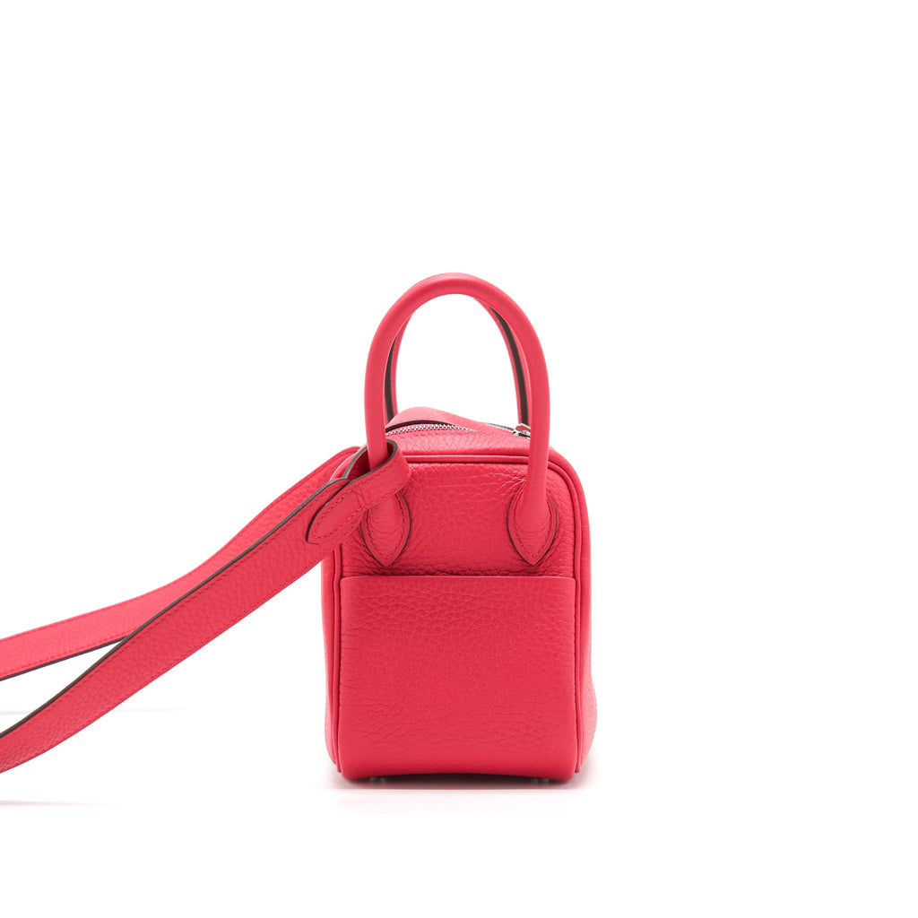HERMES MINI LINDY CLEMENCE ROSE EXTREME SHW