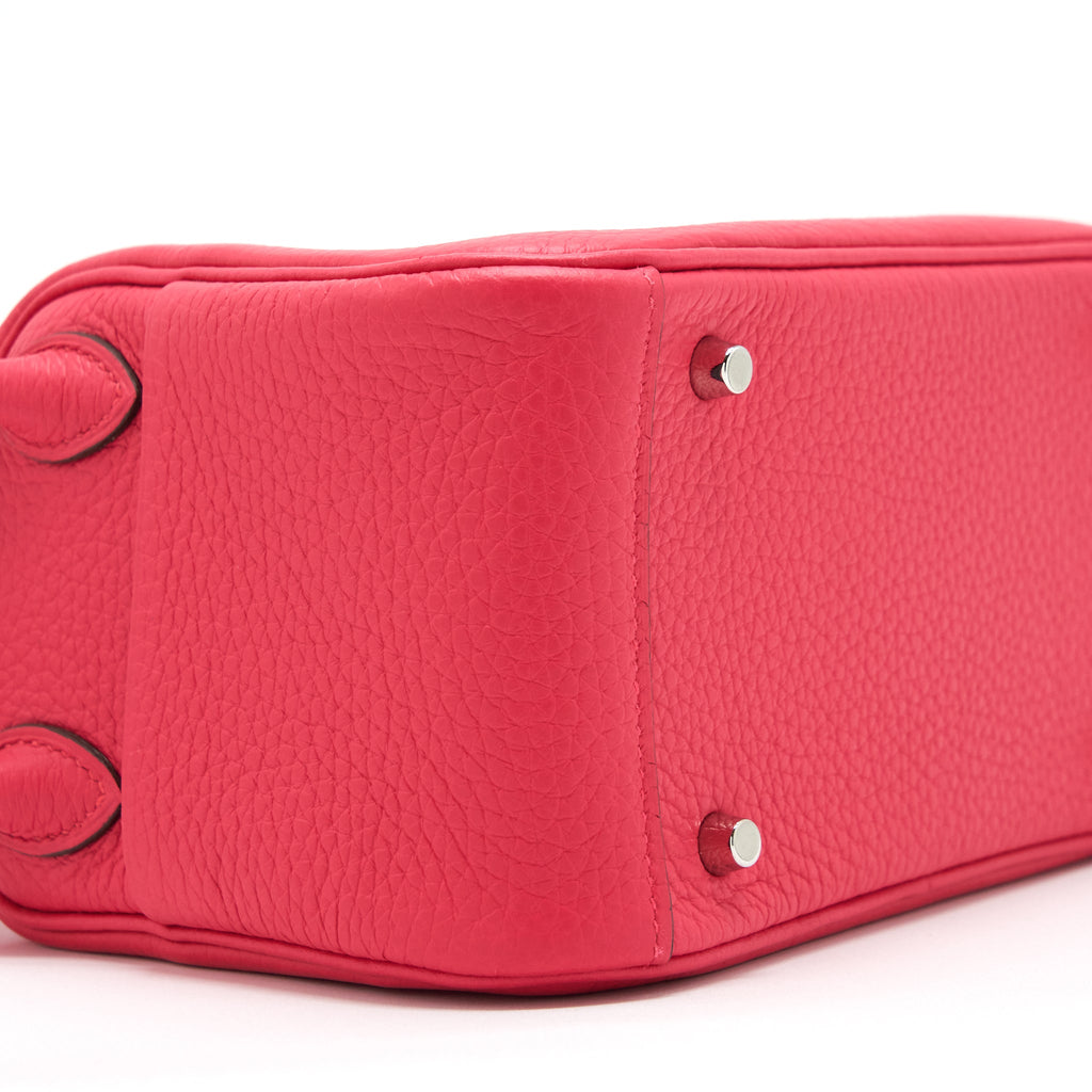 HERMES MINI LINDY CLEMENCE ROSE EXTREME SHW