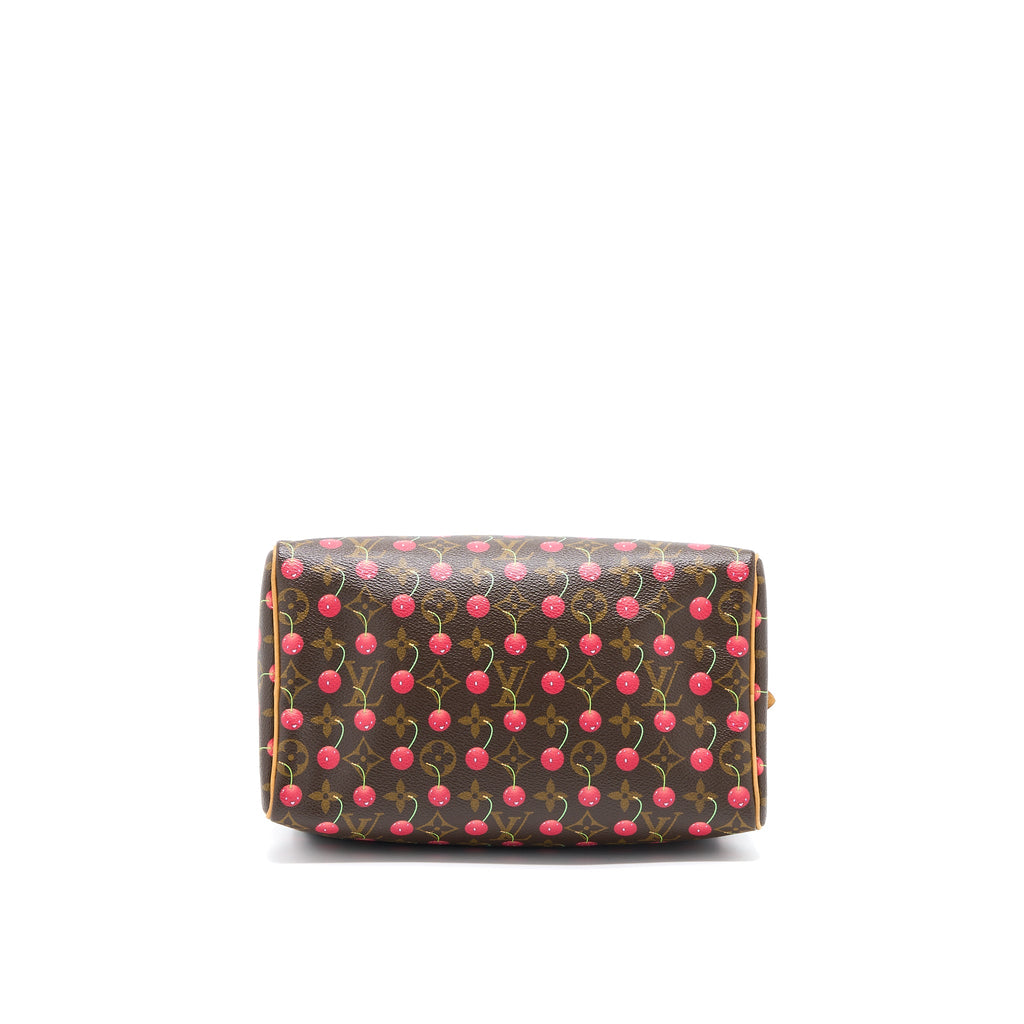 LOUIS VUITTON SPEEDY 25 CHERRY BLOSSOM MONOGRAM CANVAS GHW