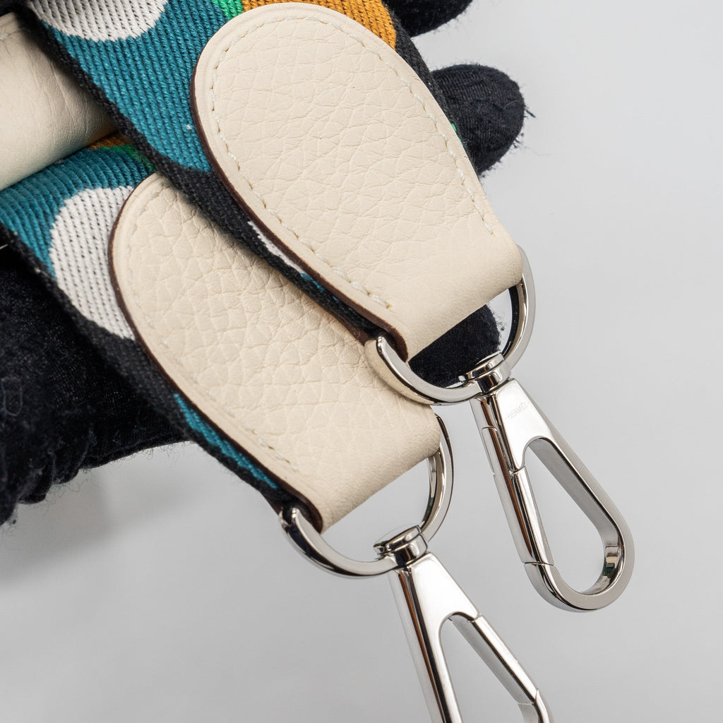HERMES EVELYNE 29 CLEMENCE NATA WITH MULTICOLOUR STRAP SHW