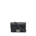 CHANEL SMALL BOY BAG CAVIAR BLACK RUTHENIUM SLIVER HARDWARE (MICROCHIP）