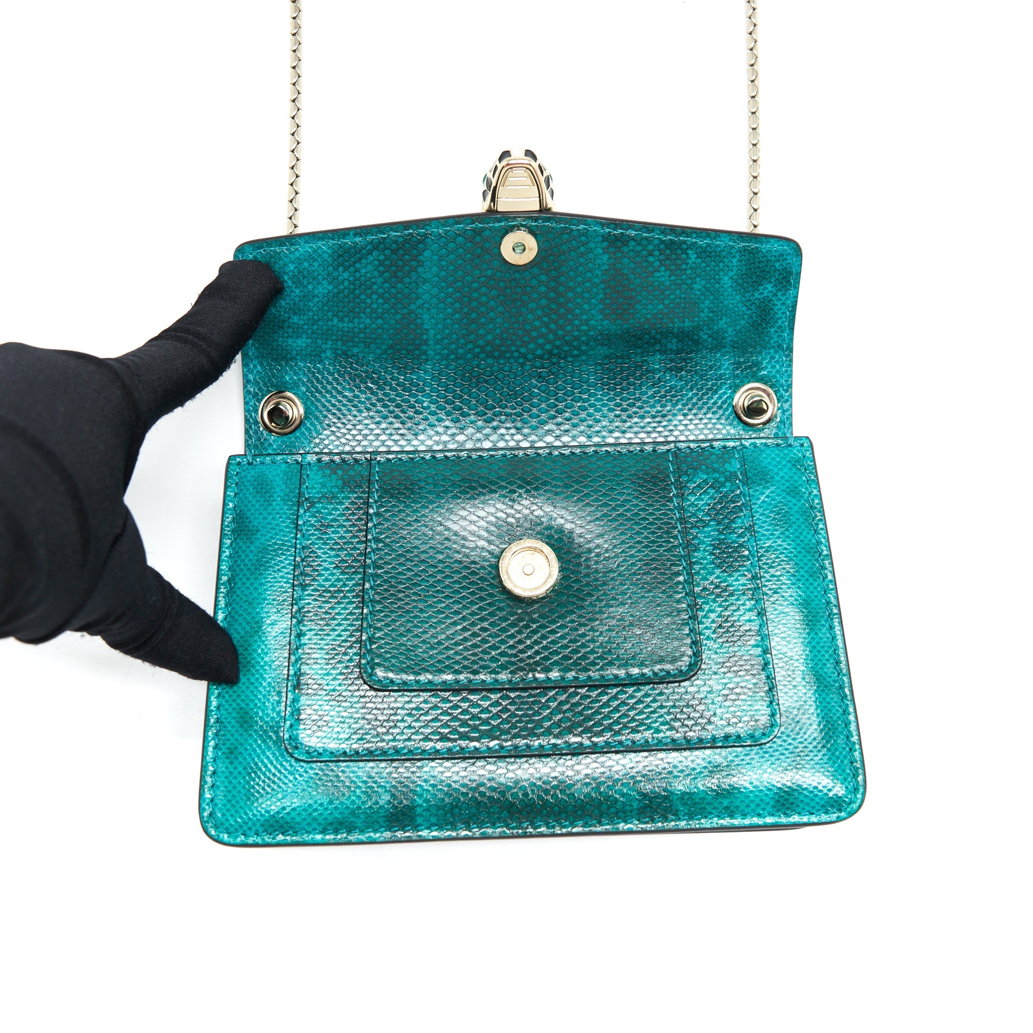 BVALGARI SERPENTI FOREVER CROSSBODY MINI BAG KARUNG GREEN