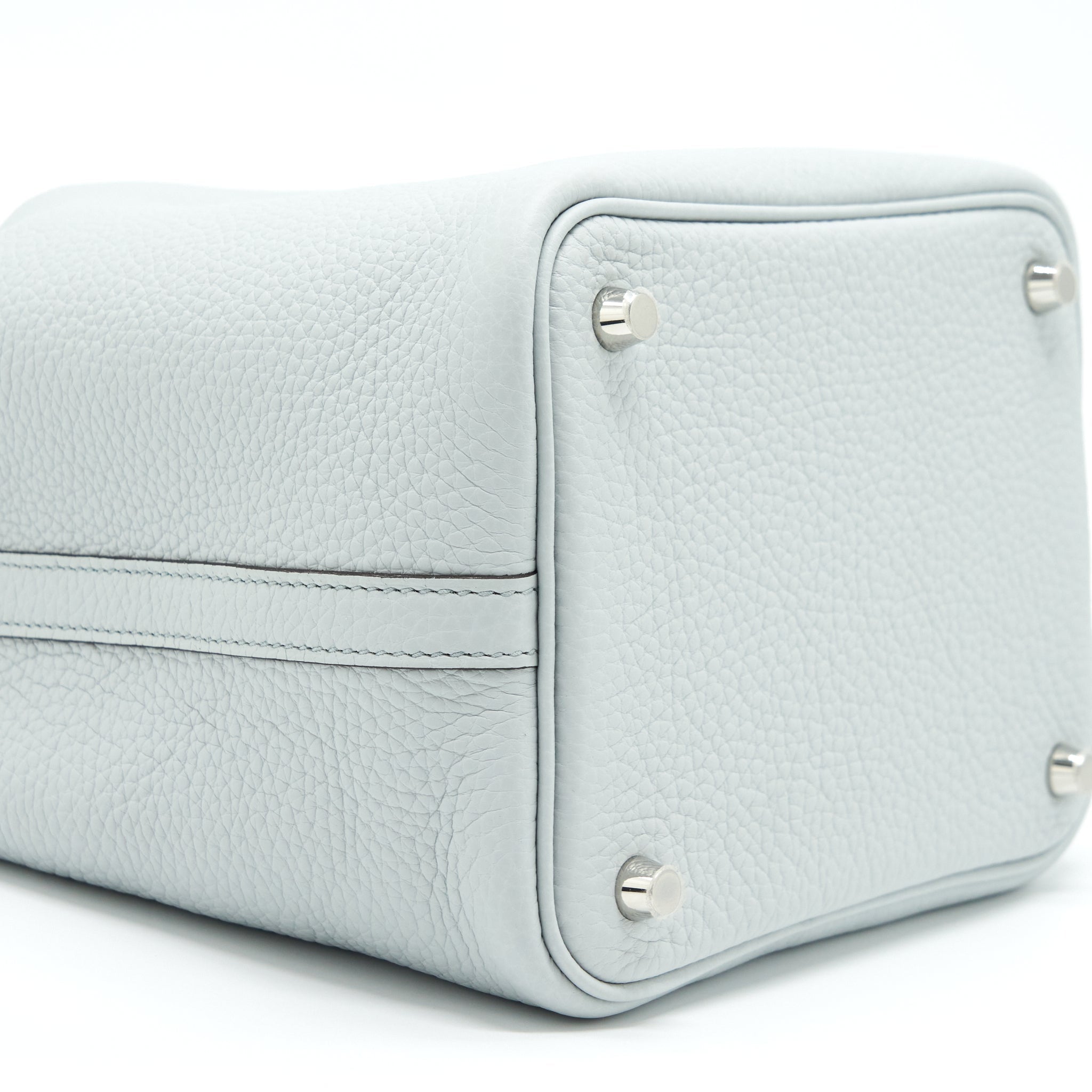 HERMES PICOTIN LOCK 18 BAG CLEMENCE BLEU PALE SHW