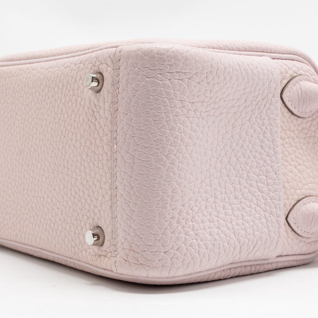 HERMES MINI LINDY CLEMENCE MAUVE PALE SHW