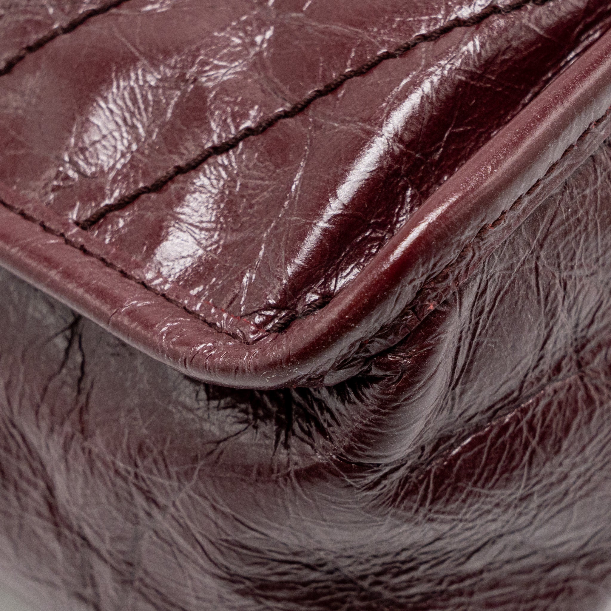 SAINT LAURENT YSL MEDIUM NIKI SHOULDER BAG CALFSKIN BURGUNDY RUTHENIUM SHW