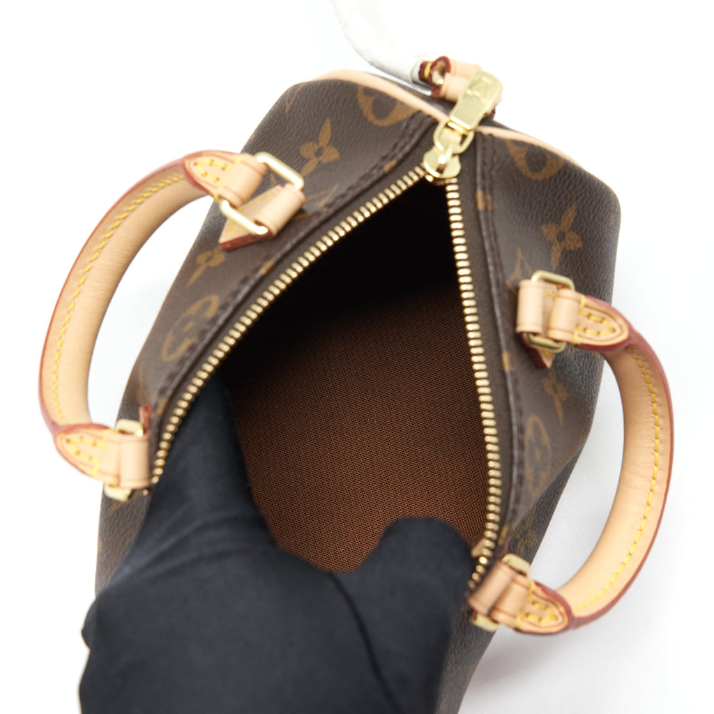 LOUIS VUITTON NANO SPEEDY MONOGRAM CANVAS GHW