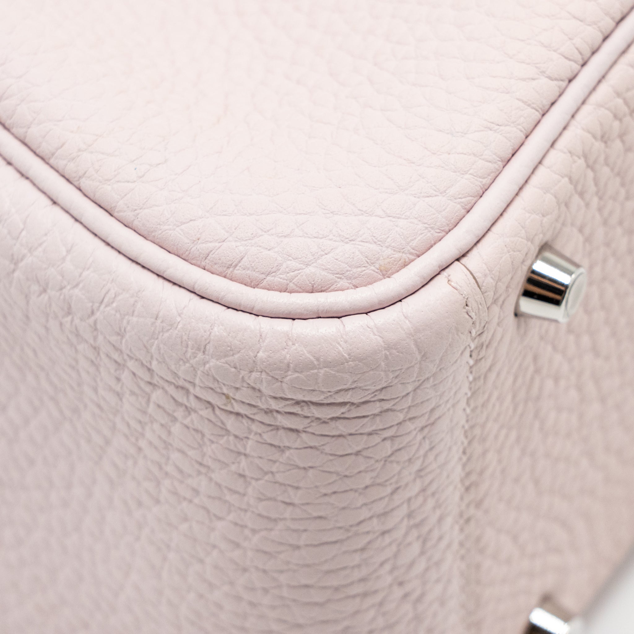 HERMES MINI LINDY CLEMENCE MAUVE PALE SHW