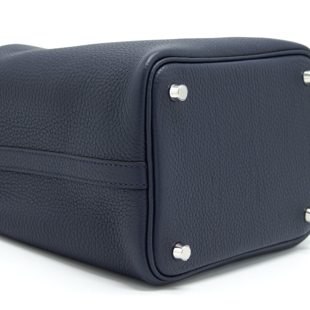 HERMES PICOTIN 18 LOCK BAG CLEMENCE BLUE NUIT SHW