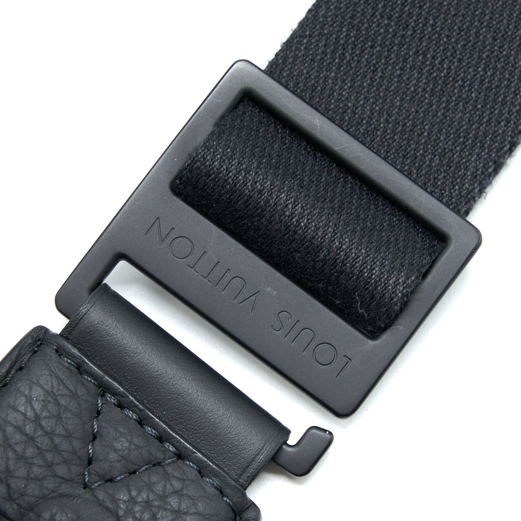 LOUIS VUITTON S LOCK SLINGBAG MONOGRAM-EMBOSSED TAURILLON BLACK BLACK HARDWARE (NEW VERSION)