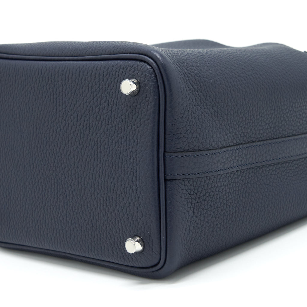 HERMES PICOTIN 18 LOCK BAG CLEMENCE BLUE NUIT SHW