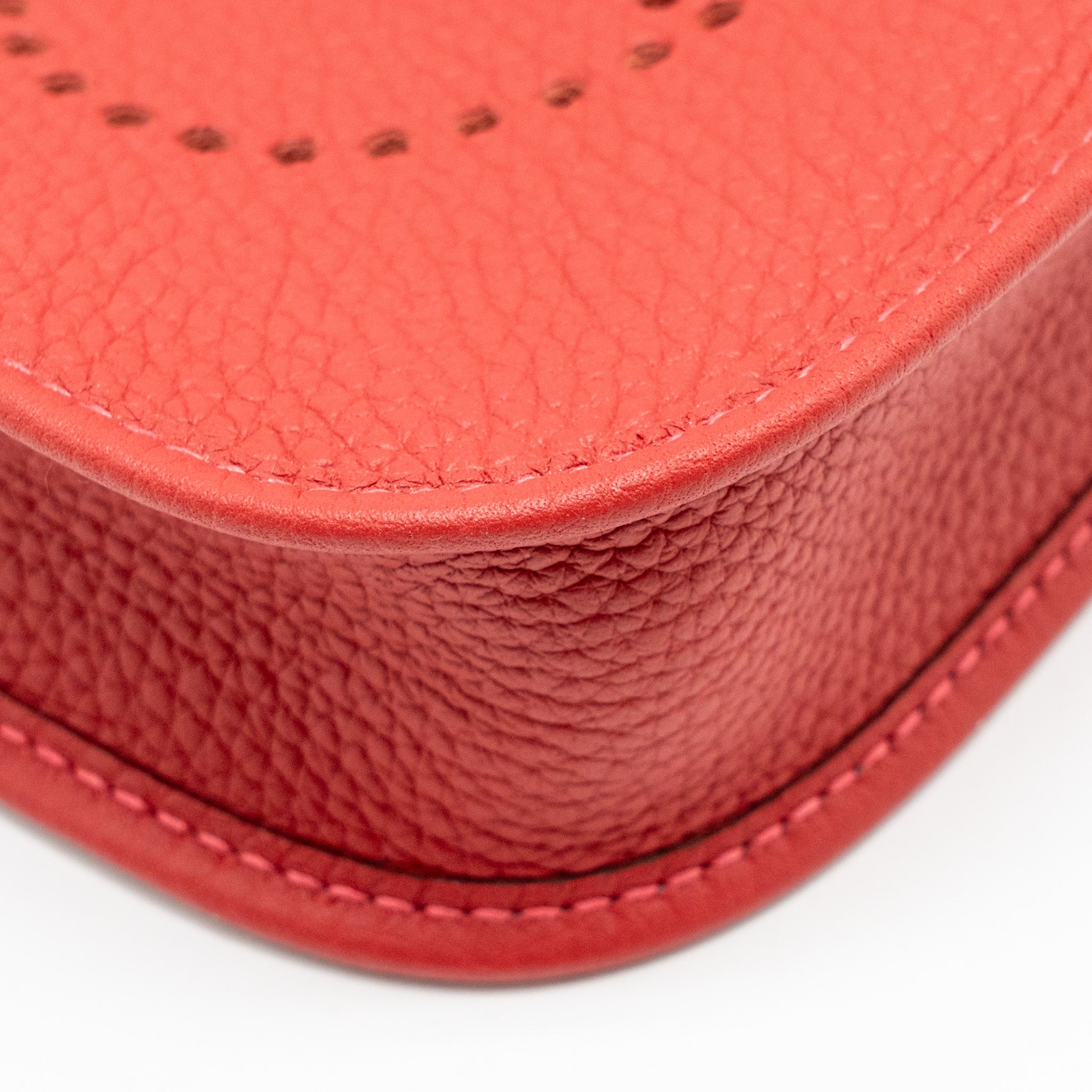 HERMES MINI EVELYNE CLEMENCE VERMILLON/ROUGE VIF GHW