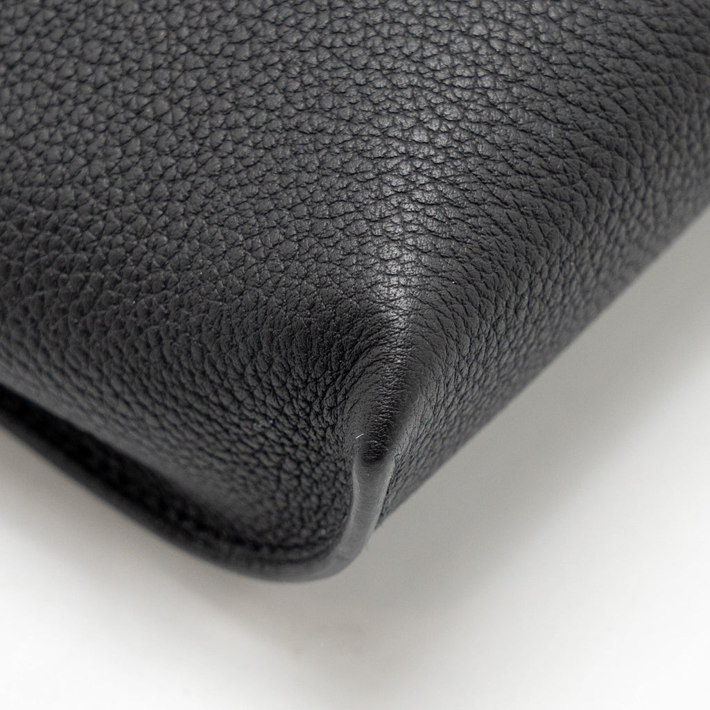 HERMES VIDEPOCHES BAG TOGO BLACK SHW