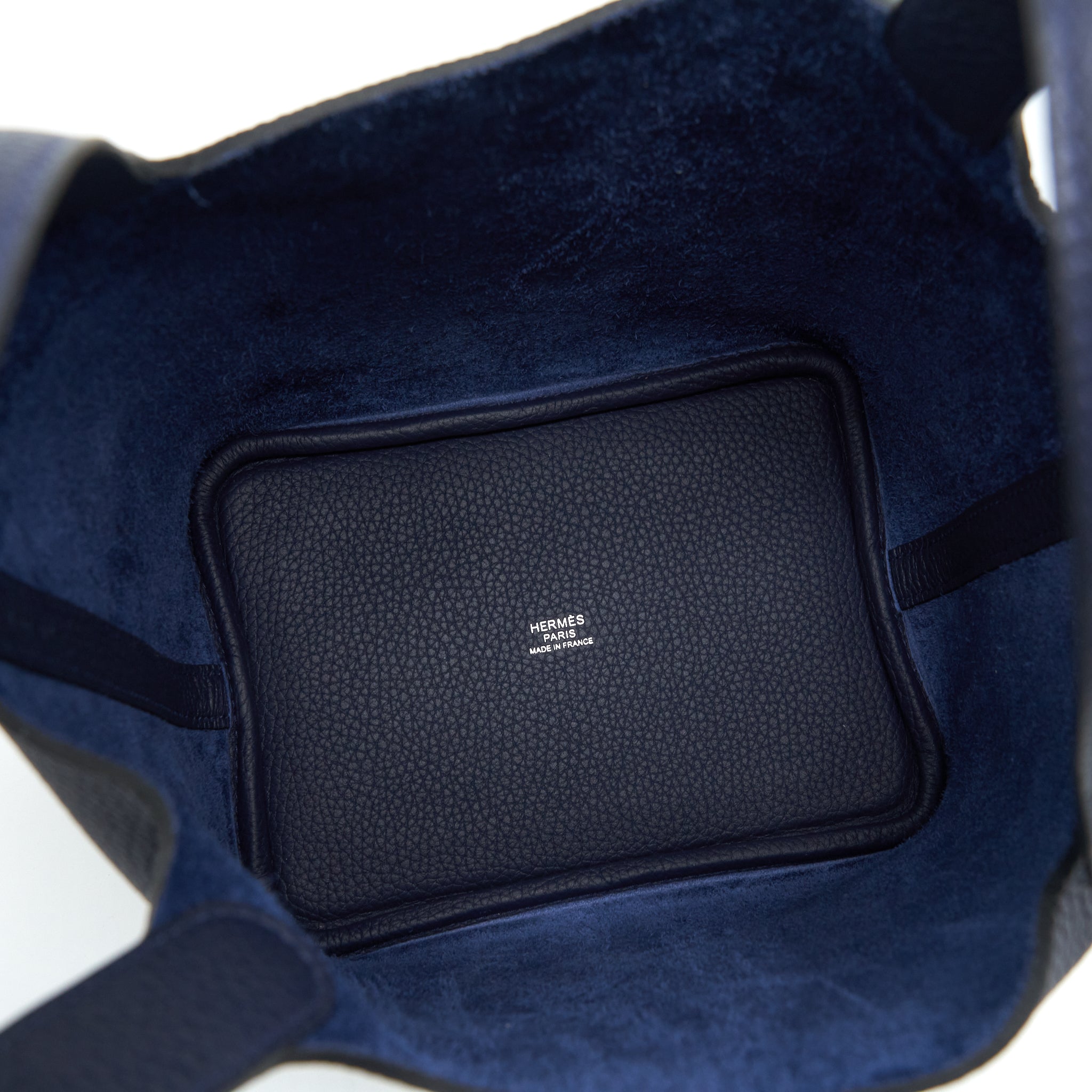 HERMES PICOTIN 18 LOCK BAG CLEMENCE BLUE NUIT SHW