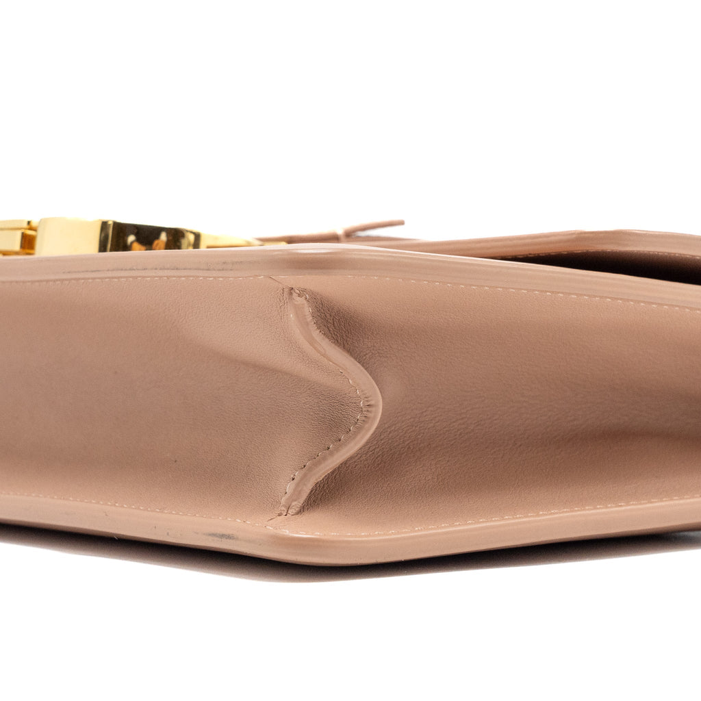 DIOR 30 MONTAIGNE MEDIUM FLAP BAG CALFSKIN BEIGE GHW