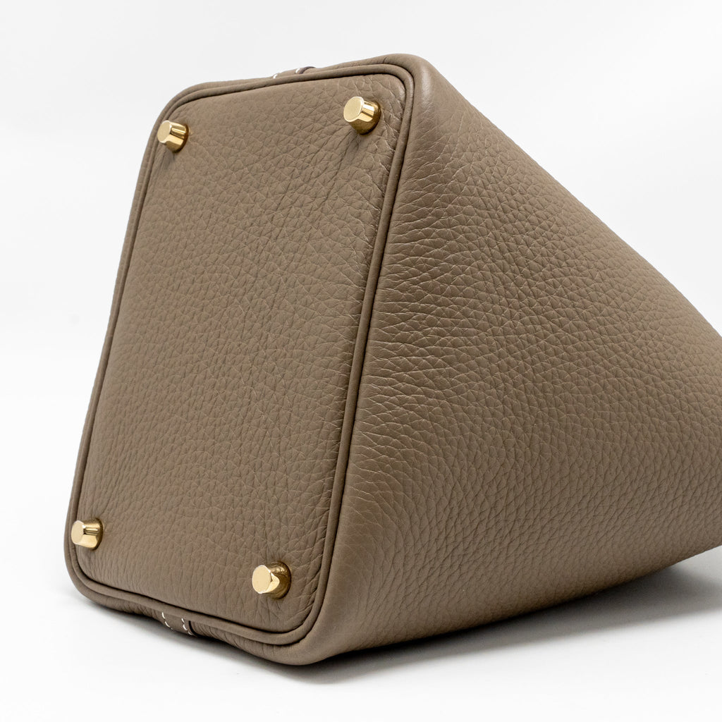 HERMES PICOTIN 18 LOCK BAG CLEMENCE ETOUPE GHW