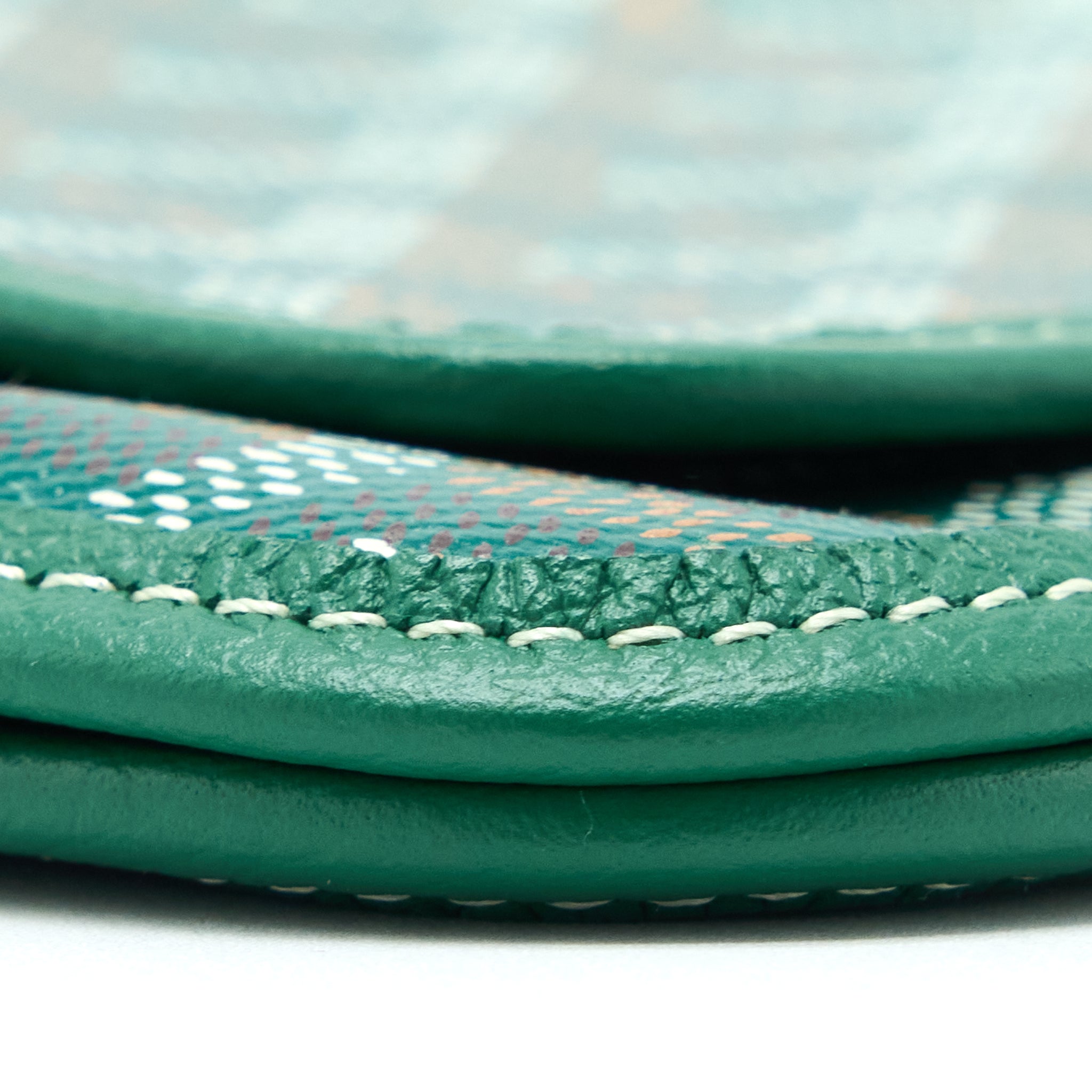 GOYARD PORTEFEUILLE POCHETTE PLUMET GOYARDINE CANVAS VERT SHW