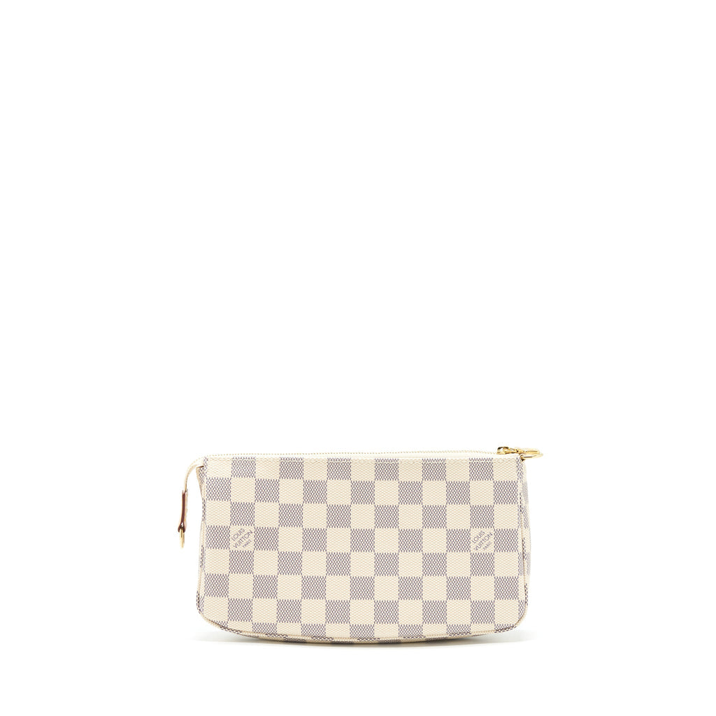 LOUIS VUITTON POCHETTE ACCESSORIES DAMIER AZUR CANVAS GHW